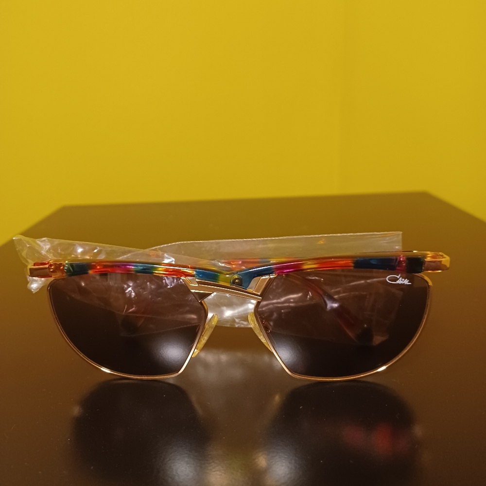 Cazal Vintage Eyeglasses Preowned Model 252-Col.789 -Gold & Multicolor